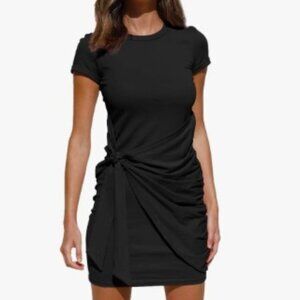 LILLUSORY Women's Knit Jersey Wrap Dress